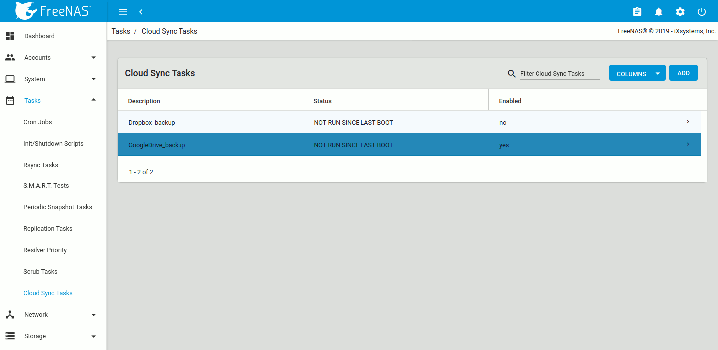 Run Now and Edit options