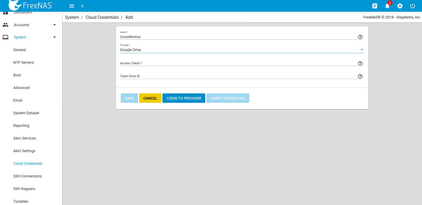 Setting up Google Drive credentials